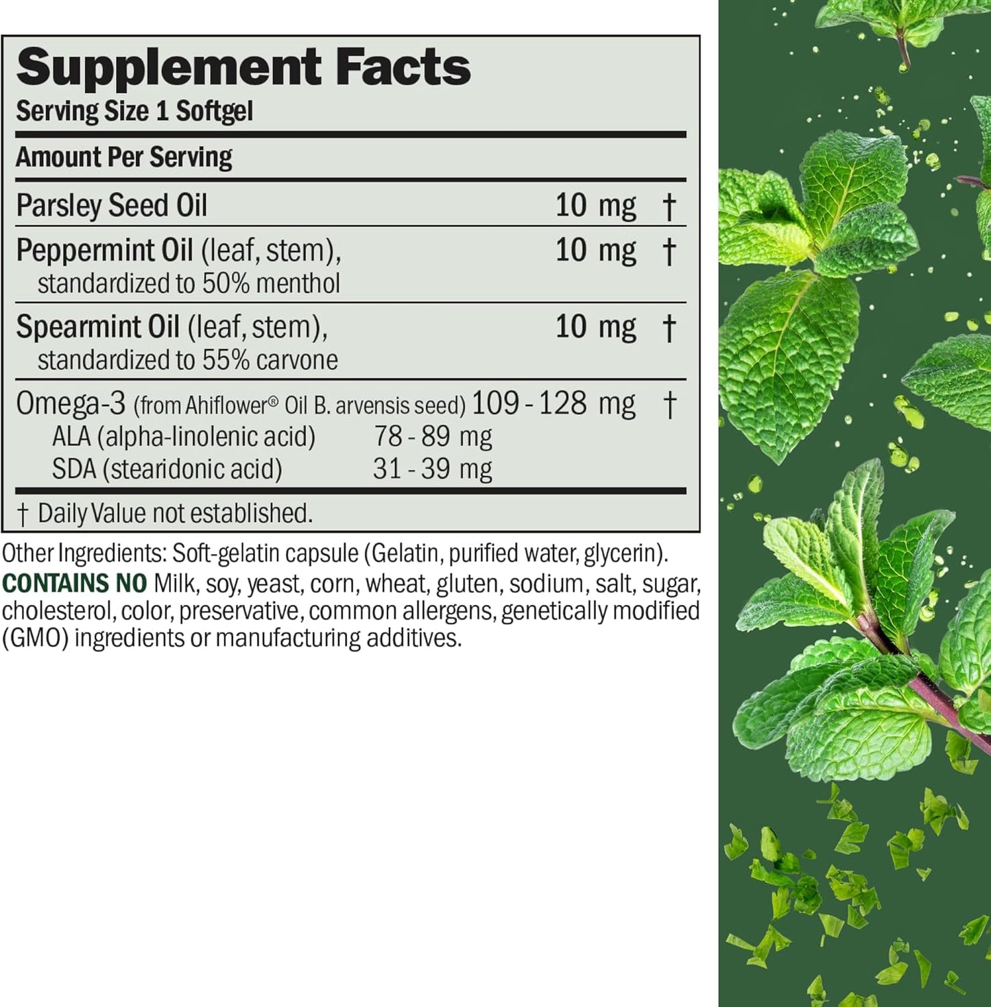 ANDREW LESSMAN Breath Plus 720 Softgels - Natural Breath Freshener, Helps Eliminate Odors from Food, Smoking, Morning Breath from The Inside Out. Peppermint, Spearmint. Easy to Swallow Softgels