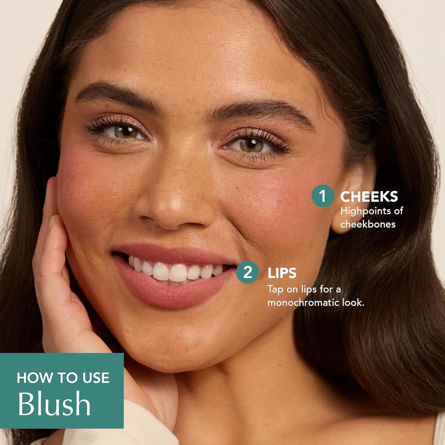 Thrive Causemetics Triple Threat Color Stick: Cream Blush Stick with Vitamin E, Evening Primrose Oil, Waterproof Smudge Proof Face Makeup Formula, Kaisa (Dusty Rose Matte)