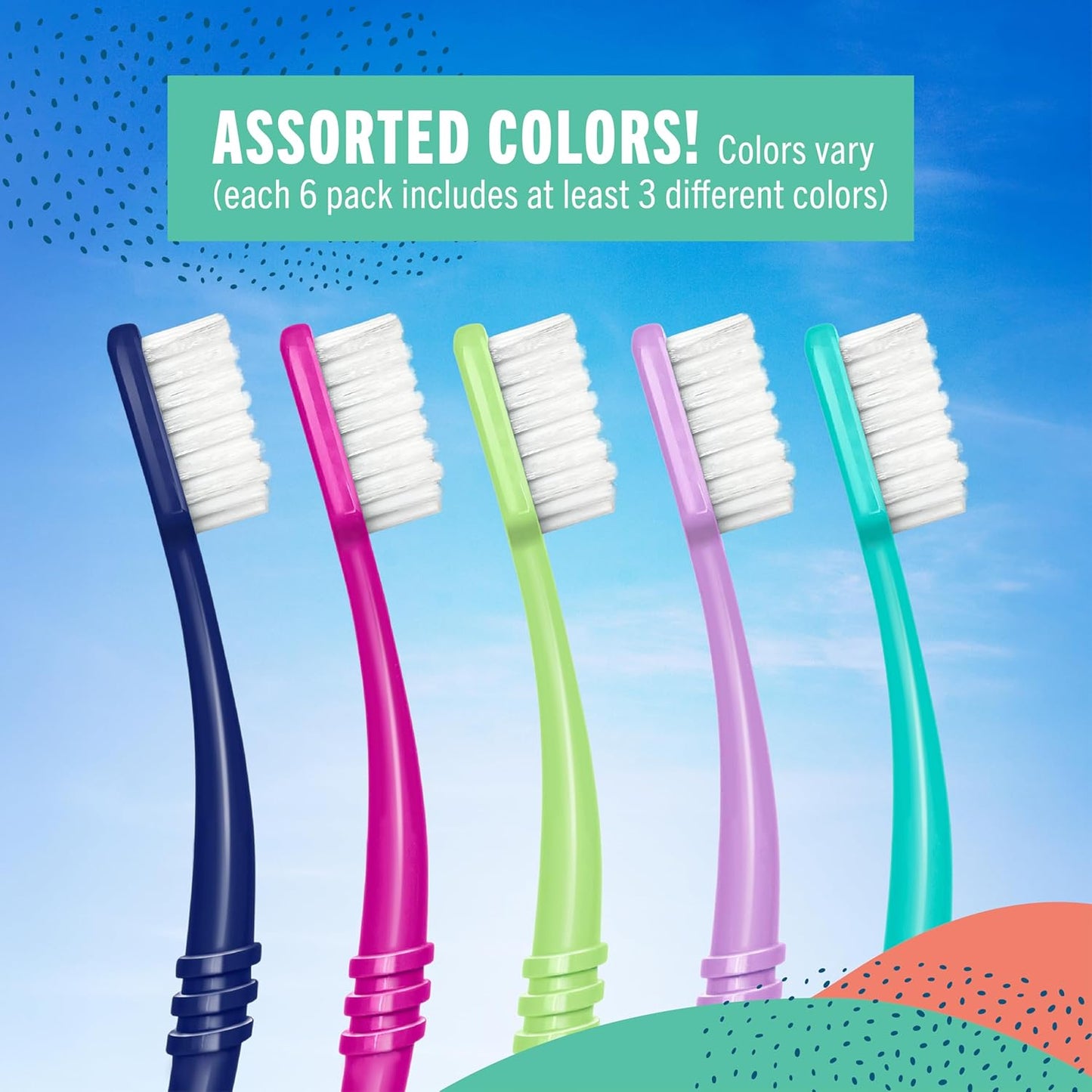 Preserve Eco Friendly Adult Toothbrushes, Made in The USA from Recycled Plastic, Lightweight Paper Packaging, Ultra Soft Bristles, Colors Vary, 3 Count