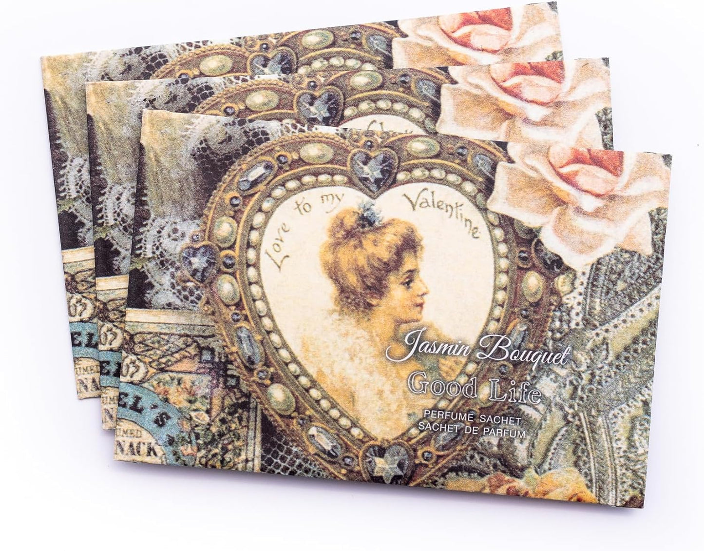 Good Life Jasmin Bouquet Scented Sachets | Designed in New Zealand | 12 Sachets – Vintage