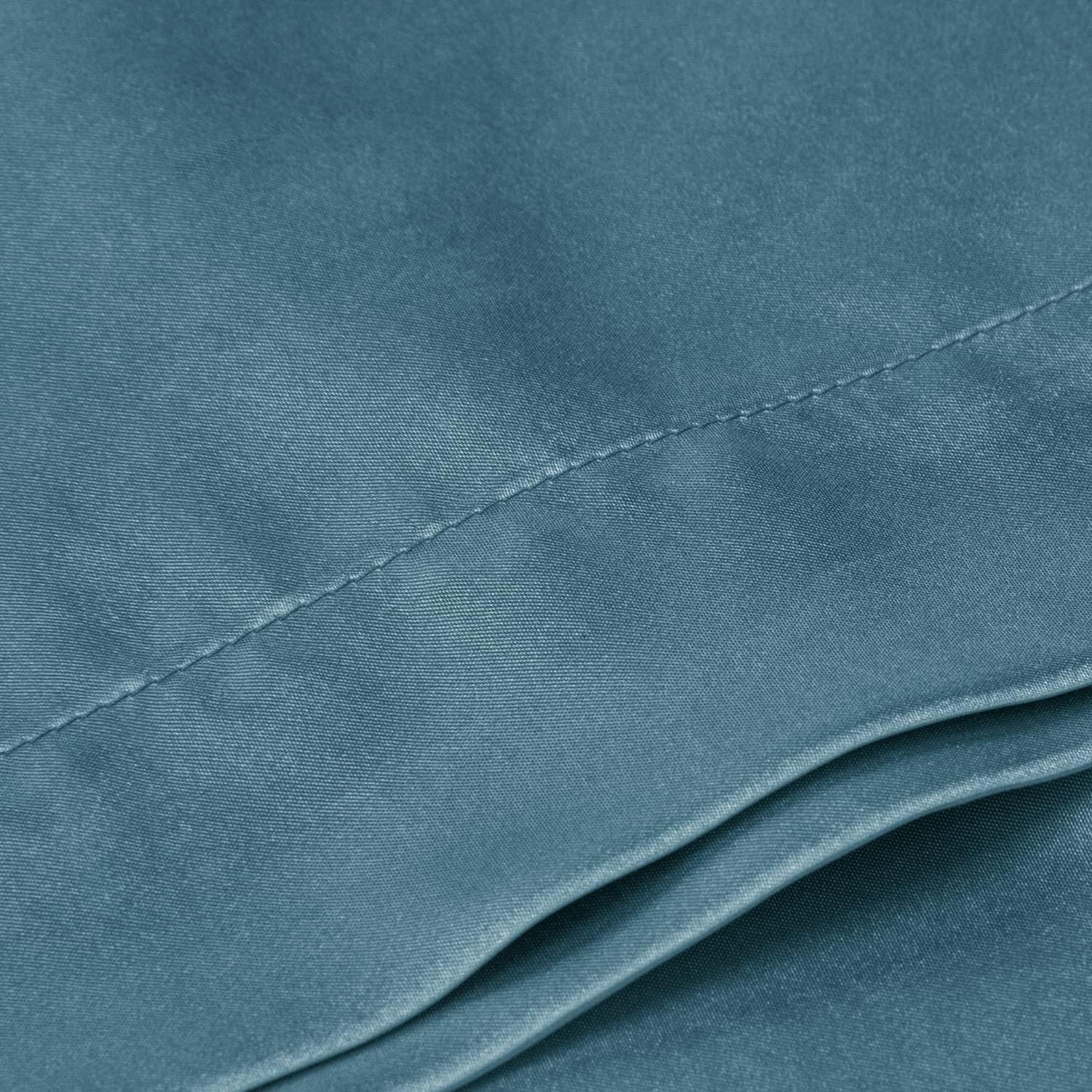 BEDELITE Satin Body Pillow Cover, Super Soft and Cooling Body Pillow Pillowcase for Hair and Skin, Breathable Silky Full Long Pillowcase Cover(20"x54", Bluesteel)