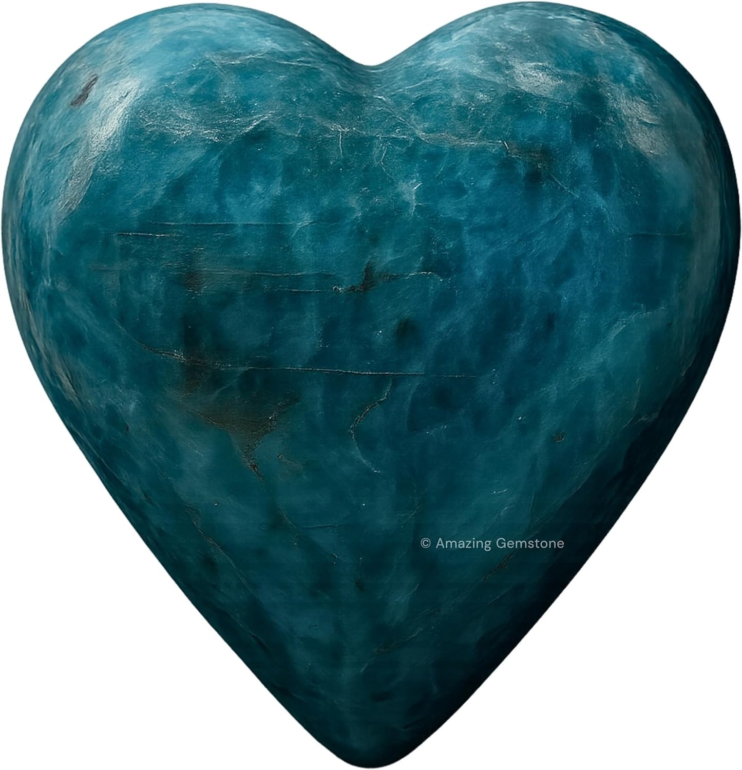 Green Apatite Crystal Heart Palm Stone - Pocket Massage Worry Stone for Natural Body Chakra Balancing, Reiki Healing and Crystal Grid