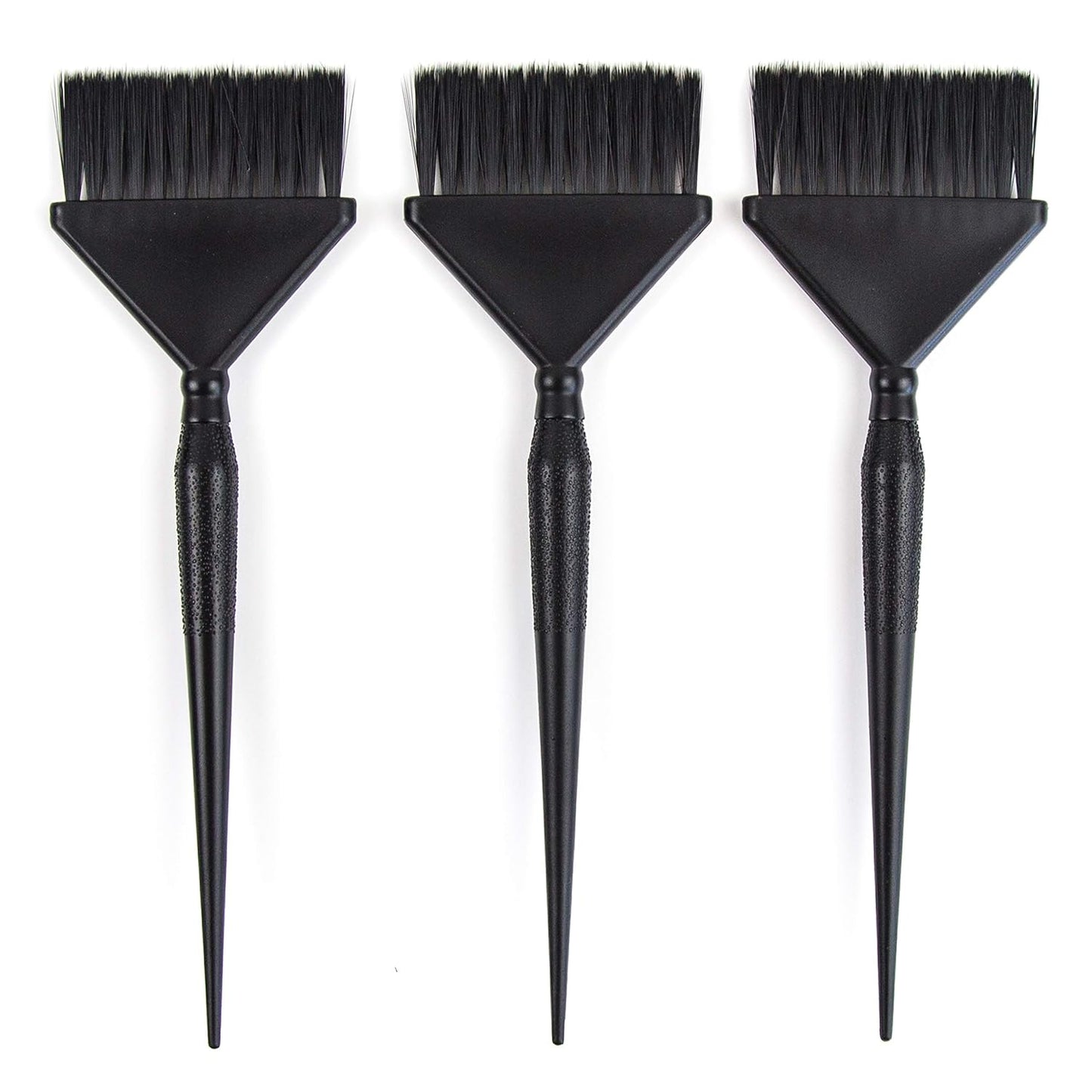 3 Extra Wide Hair Dye Applicator Brushes - Color Brush Set for Root Touch Up (Black)