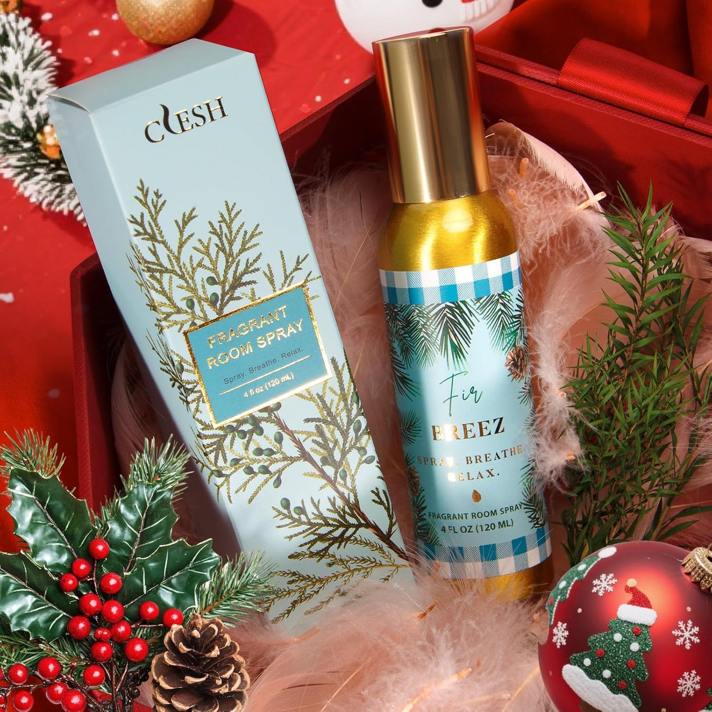 Room Spray, Fir, 4 fl oz, Air Freshener for Home, Long-Lasting Odor Eliminator for Bathroom and Office