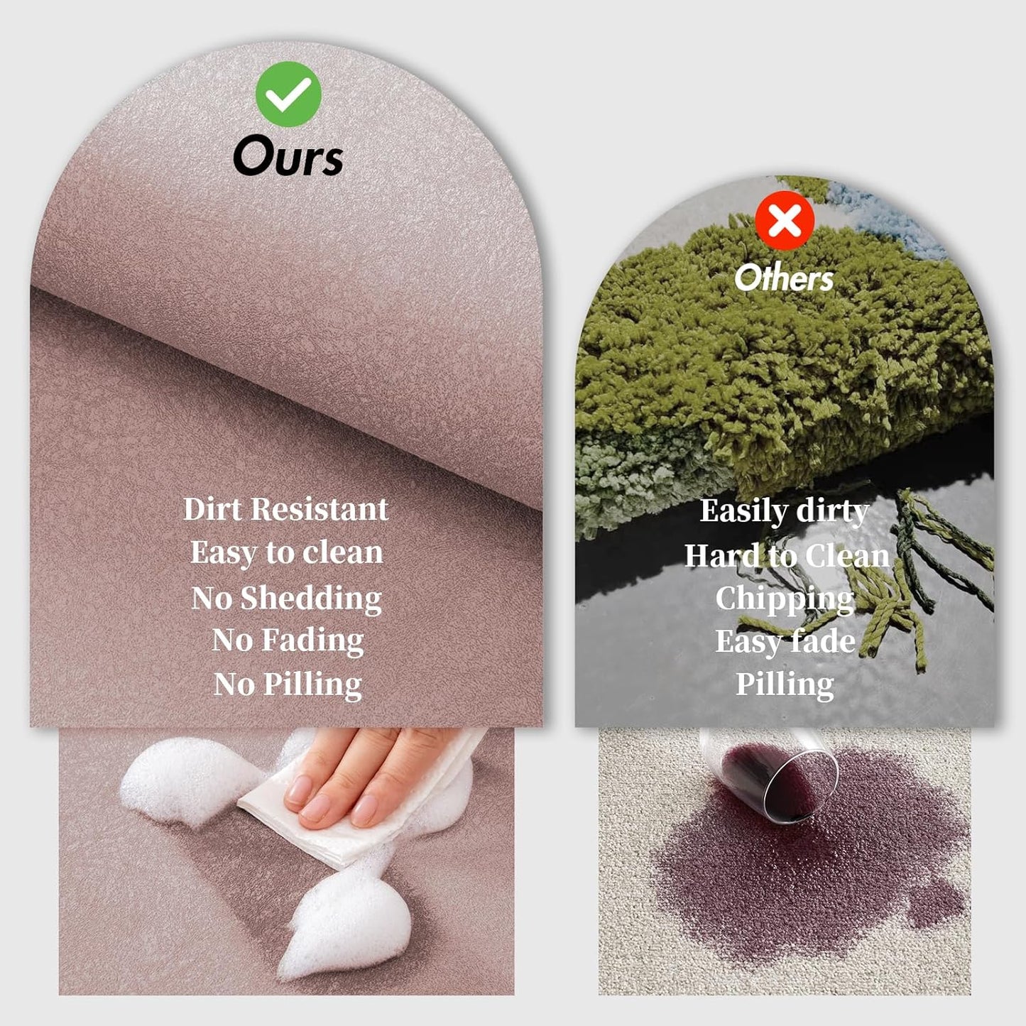 Diatomaceous Earth Bath Mat 17" x 59" Extra Long Bathroom Mat Large Fast Dry Super Absorbent Non-Slip Rubber Backed Shower Mat Bath Rugs Mats for Bathroom Floor, Tub, Shower, Sink, Blush Pink