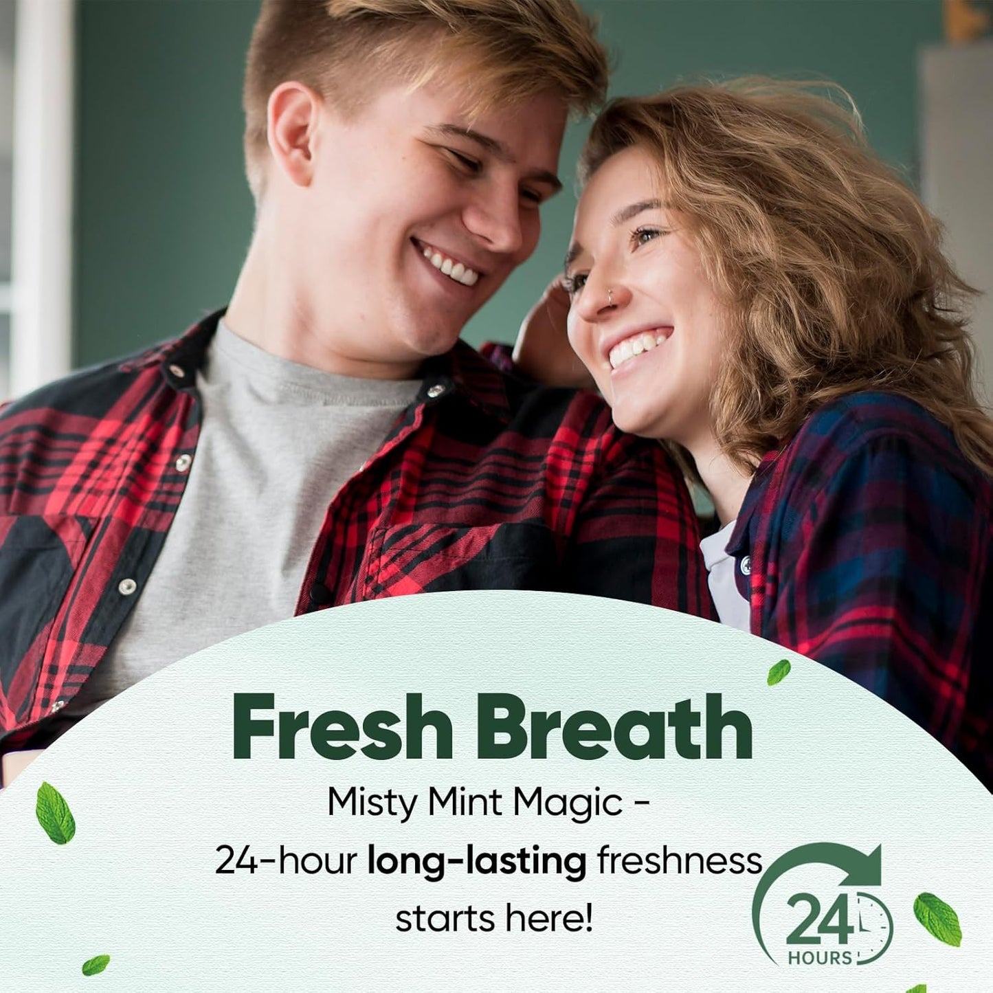 MySmile Fluoride Free Nano Hydroxyapatite Toothpaste for Sensitive Teeth, Strengthens Enamel, Remineralizes & Whitens Teeth, Freshens Breath for Adults, SLS Free, Natural Misty Mint, 4.2 oz, 2 Pack