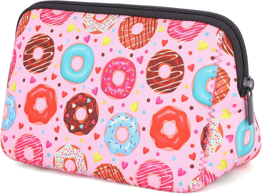 Cosmetic Bag Waterproof Neoprene Zipper Pouch Travel Portable Toiletry Makeup Bags Organizer Case for Women and Girls