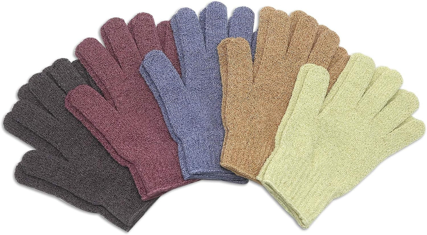 MIG4U Shower Exfoliating Scrub Gloves, Bathing Gloves Body Wash Dead Skin Removal Deep Cleansing Sponge Loofah for Women Men