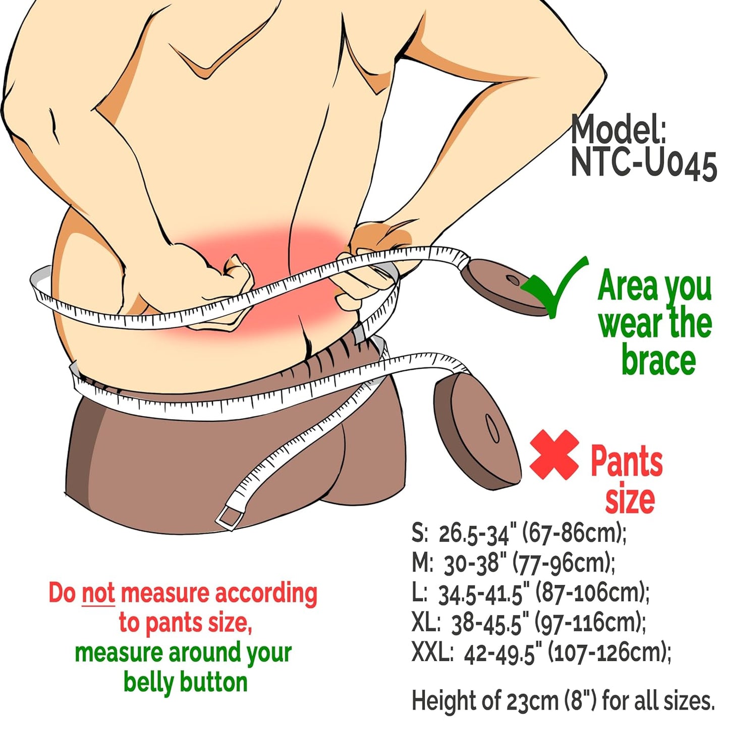 NeoTech Care Back Support Belt - Breathable & Adjustable Lower Back Brace - Double Pull Compression Straps (Grey, Size XL)