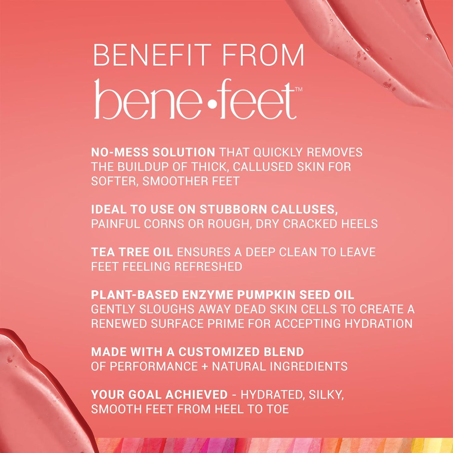 Benefeet Best Foot Forward Peeling Spray - May Help Rejuvenate + Smooth for Cracked Heels, Corns + Calluses Made w/Shea Butter, Apple Cider Vinegar + Tea Tree Oil, 6.7 oz (2 Pack)