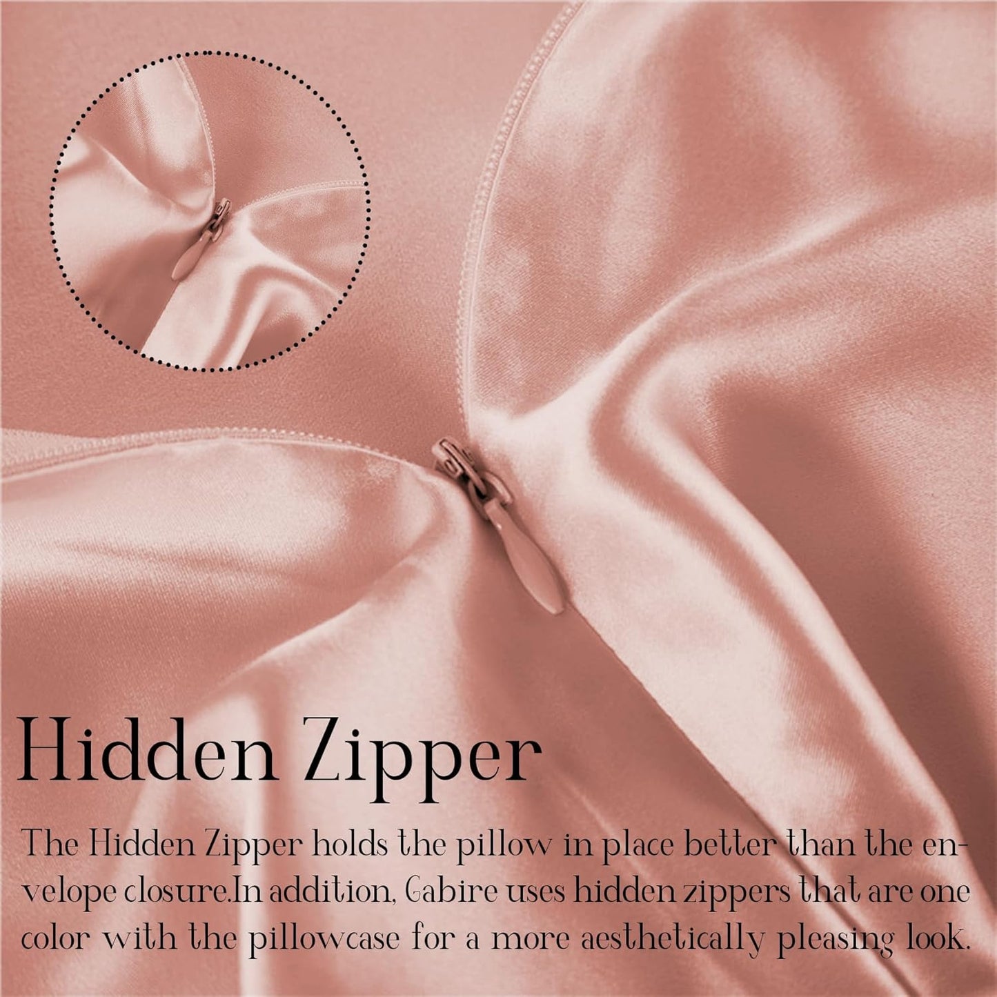 Mulberry Silk Pillowcase for Hair and Skin Prevent Acne Pillow Cases Both Sides Real Silk Pillowcases Organic Silk Pillowcase with Hidden Zipper, Coral Pink, King (20"×36")