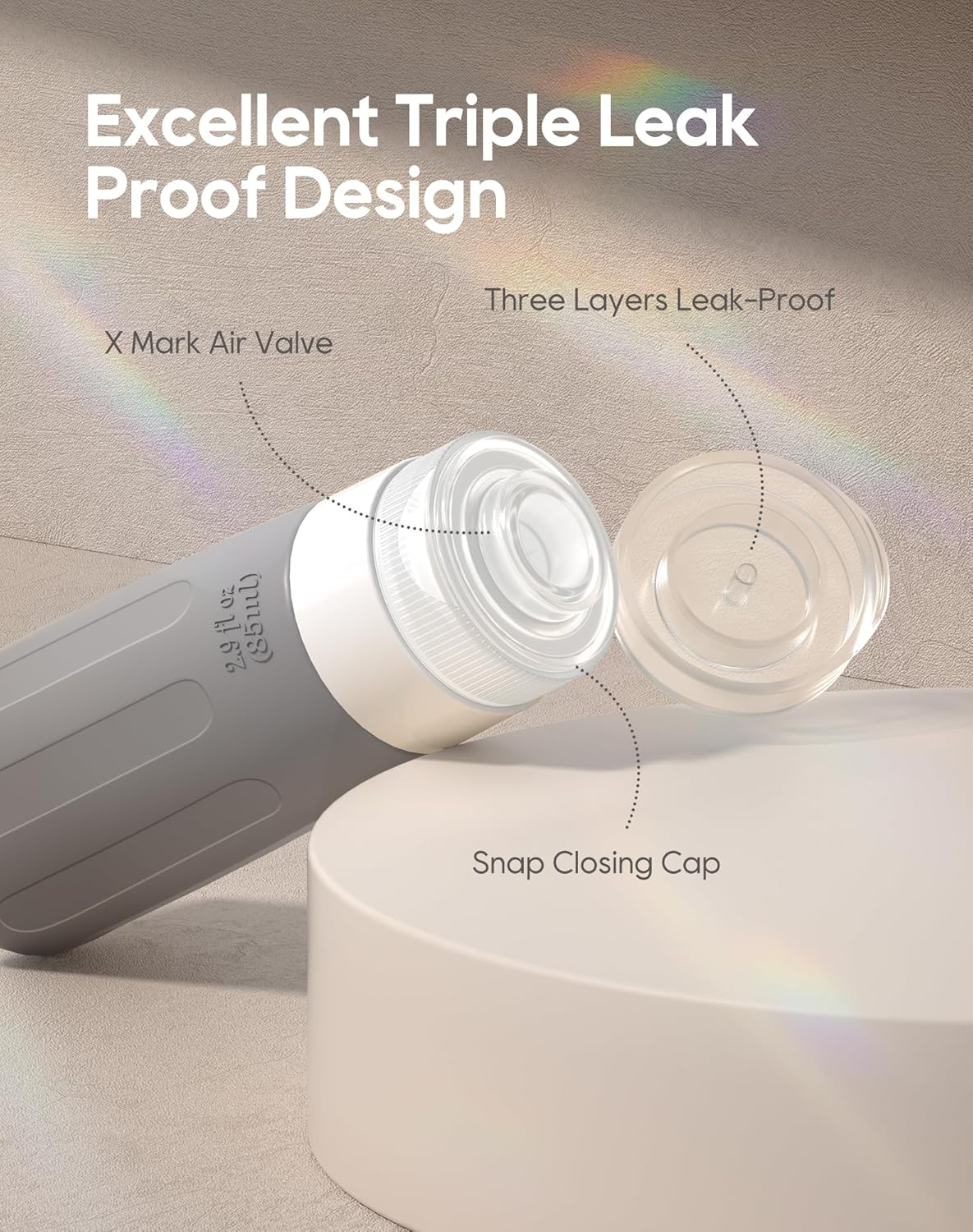 Morfone 16 Pack Silicone Travel Bottles Set for Toiletries TSA Approved Travel Containers Leakproof Squeezable Refillable Travel Accessories 2oz 3oz for Shampoo Conditioner Lotion Liquids (Brown)