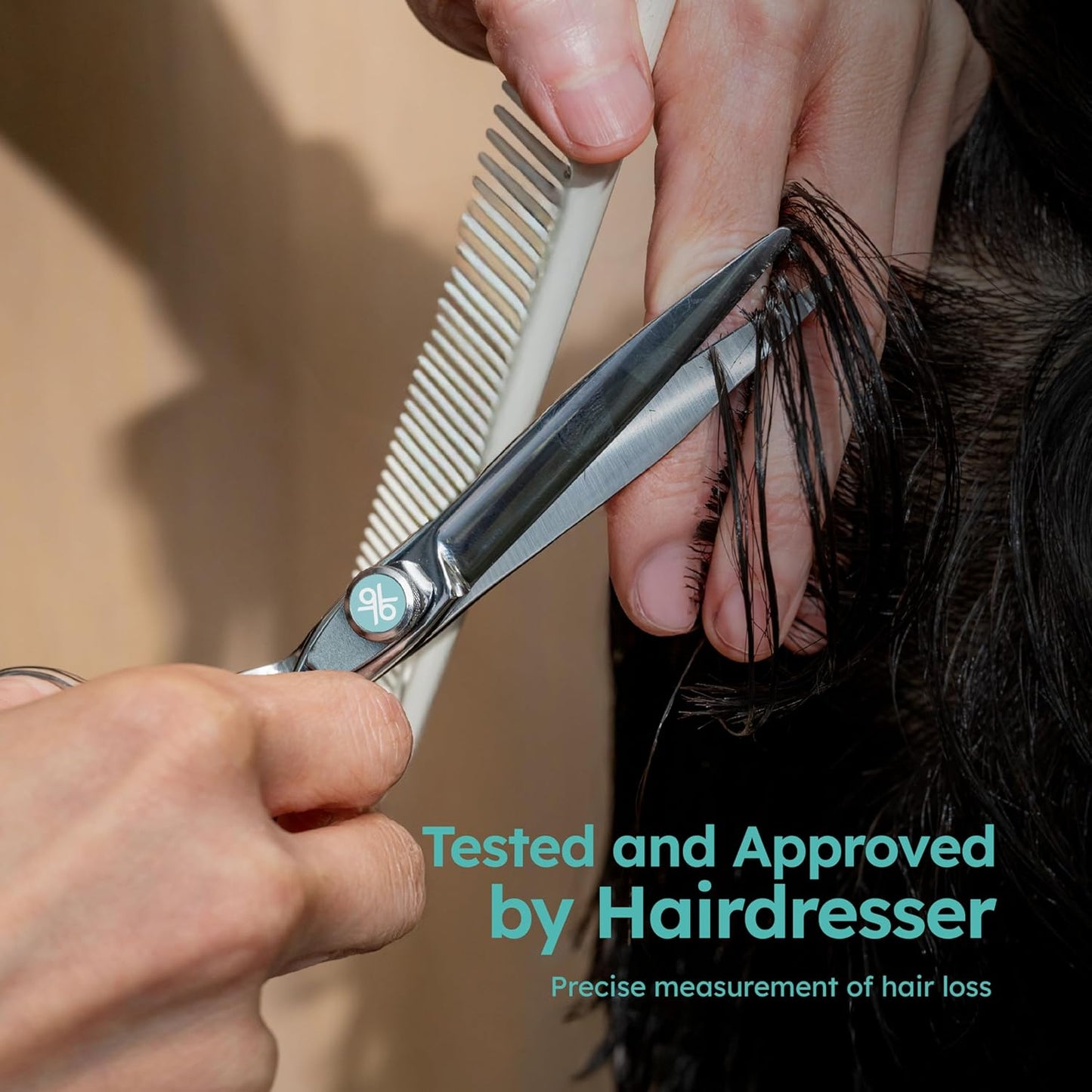 K9 6" Professional Hair Scissors – Barber Shears Made with Premium VG10 Steel, Lightweight, Razor-Sharp, Handcrafted with Ergonomic Handle and Convex Blade for Comfort, Also Great for Home Use