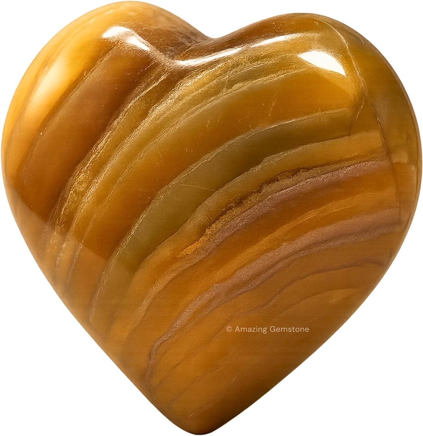 Amazing Gemstone Fluorite Crystal Heart Palm Stone - Pocket Massage Worry Stone for Natural Body Chakra Balancing, Reiki Healing and Crystal Grid