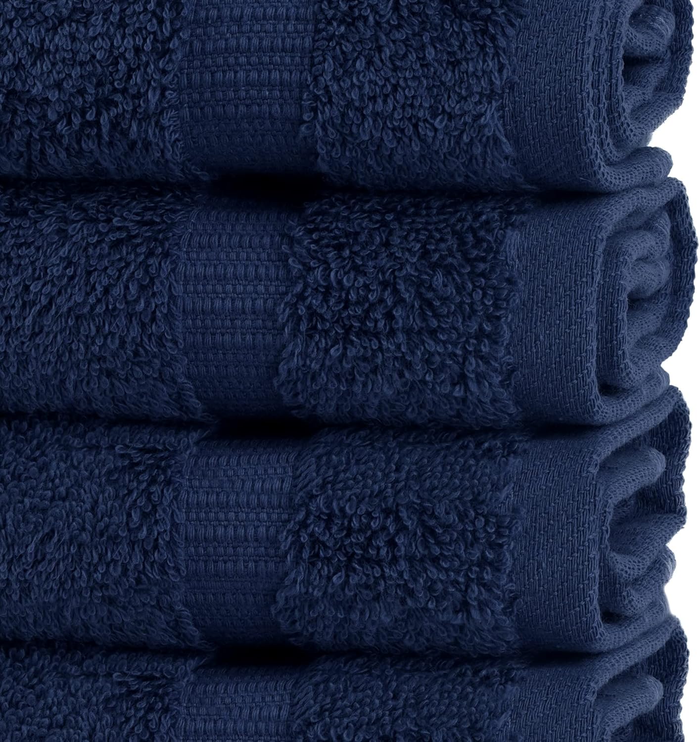 Chakir Turkish Linens | Hotel & Spa Quality 100% Cotton Premium Turkish Towels | Soft & Absorbent (12-Piece Washcloths, Navy)