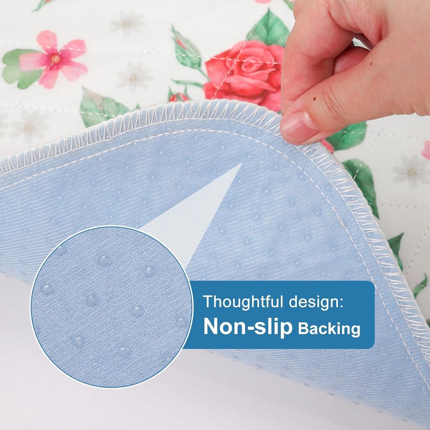 OUTCREATOR® Washable Bed Pads 56" x 34" (Pack of 2), Incontinence Mattress Protector, Anti-Slip Waterproof Underpads for Adults Kids Elderly Pets, Absorbency & Reusable Bedwetting Pads (White)