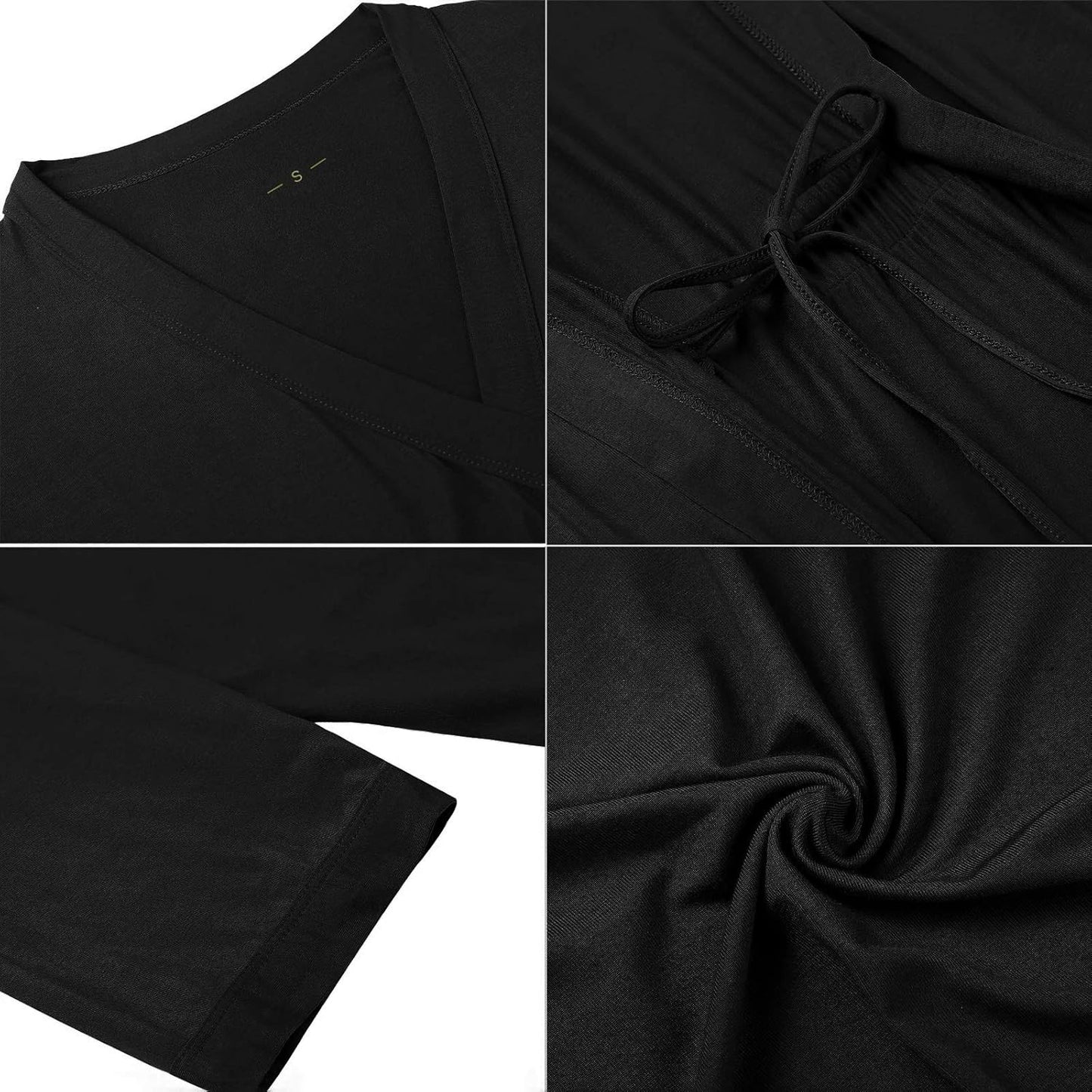 Samring Women's Lightweight Robe Soft Kimono Robes Short Bathrobe for Women Sleepwear