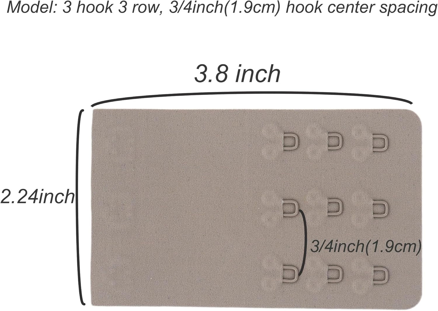 SAMGU Women's Soft Bra Extender 2 Hook / 3 Hooks / 4 Hooks Seamless Comfortable Bra Strap Extender Extension