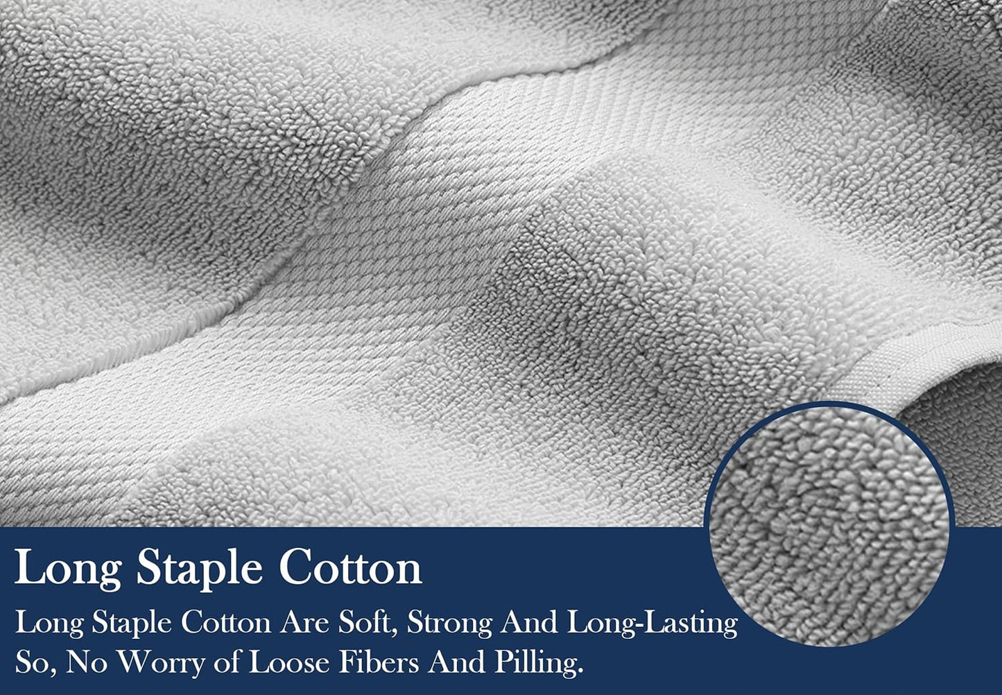 Delara Organic Cotton Luxuriously Plush Bath Towel 10 Piece Set|GOTS & Oeko-TEX Certified|Premium Hotel Quality Towels|Feather Touch Technology|650 GSM Long Staple|Soft, Quick Dry & Ultra-Absorbent