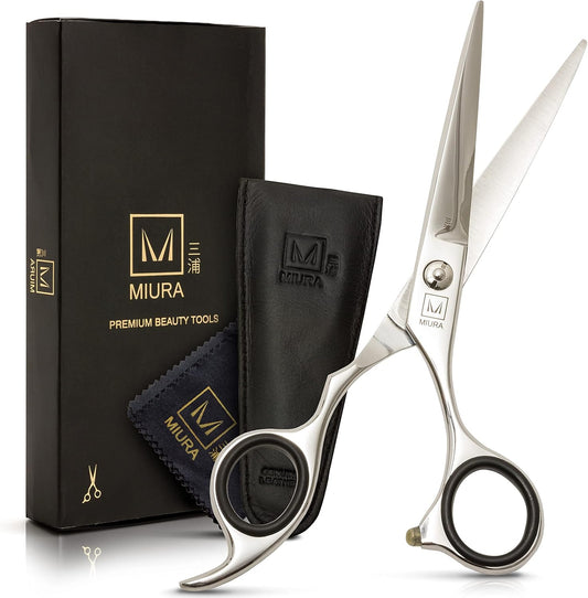 Miura Professional Hair Cutting Scissors for Women, Men and Hairdressers | 6.5” Stainless Steel Barber Shears for Hair Cutting (Scissors)