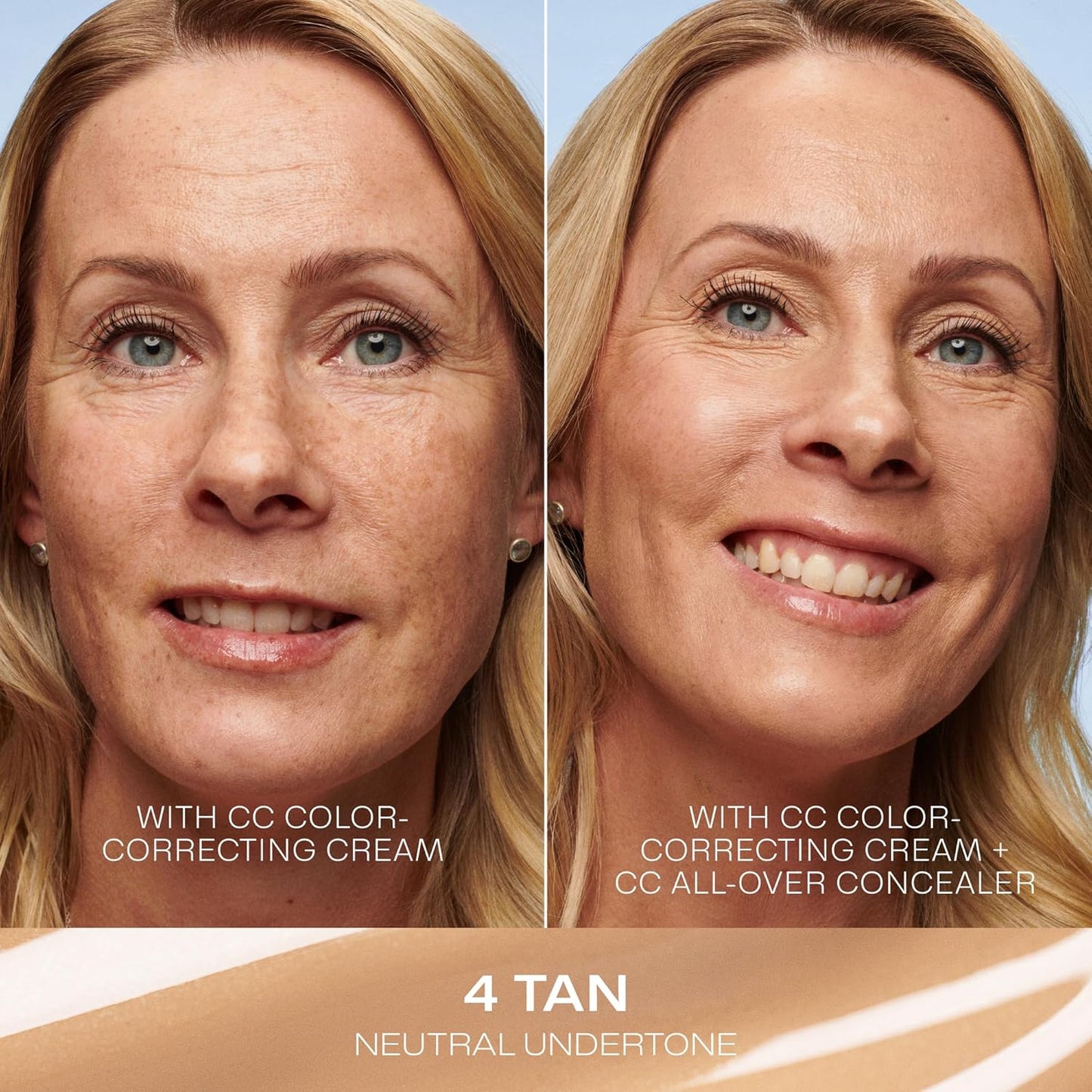 Lumene Under Eye Concealer - CC All-Over Hydrating Concealer with Medium Coverage - Multi-Tasking Under Eye Makeup Infused with Hyaluronic Acid with a Skin-Like Finish - 4 Tan (0.3 fl oz)