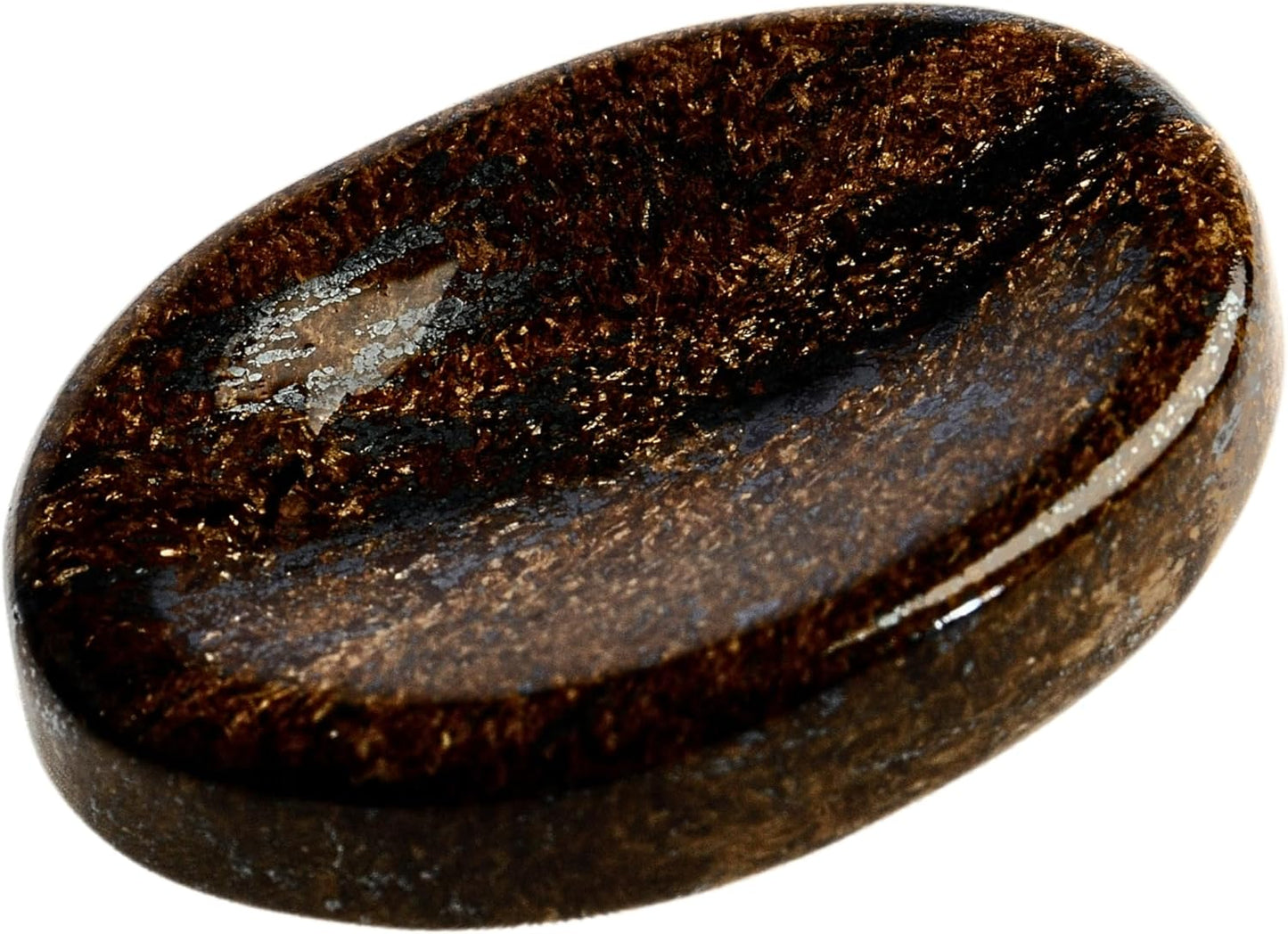 Bronzite Worry Stones – Crystal Thumb Worry Stone for Anguish, Stress – Relaxing & Soothing Balance Stones for Meditation, Relief – Healing Stones & Crystals for Men, Women