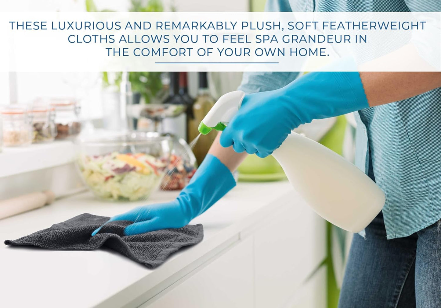 DAN RIVER 100% Cotton Wash Cloths 12 Pack [12x12] Soft & Absorbent Thin washcloths, Gym, Hotels & Spa Perfect for Everyday Use Fingertip Towels, Charcoal