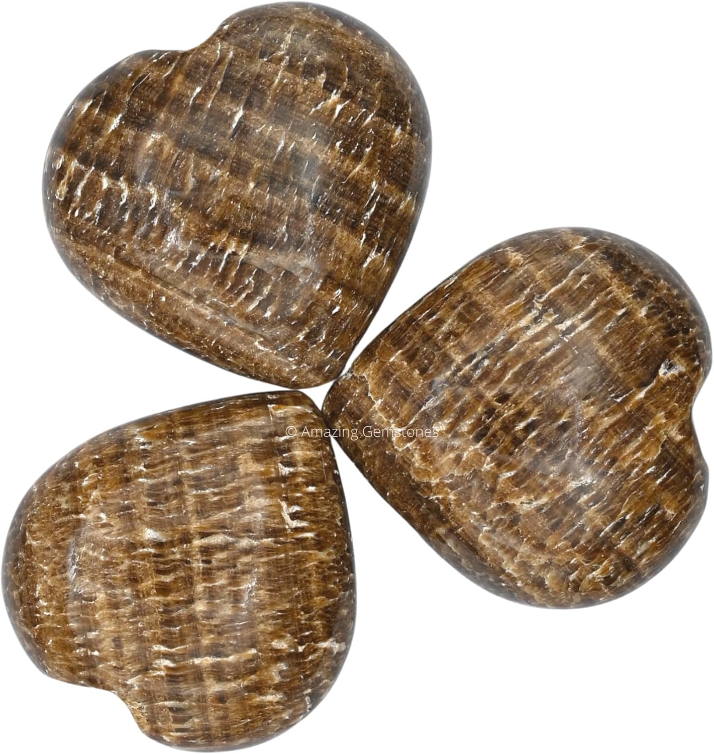 Aragonite Crystal Heart Palm Stone - Pocket Massage Worry Stone for Natural Body Chakra Balancing, Reiki Healing and Crystal Grid