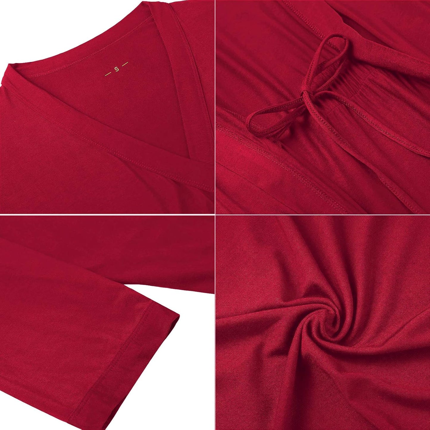 Samring Women's Lightweight Robe Soft Kimono Robes Short Bathrobe for Women Sleepwear