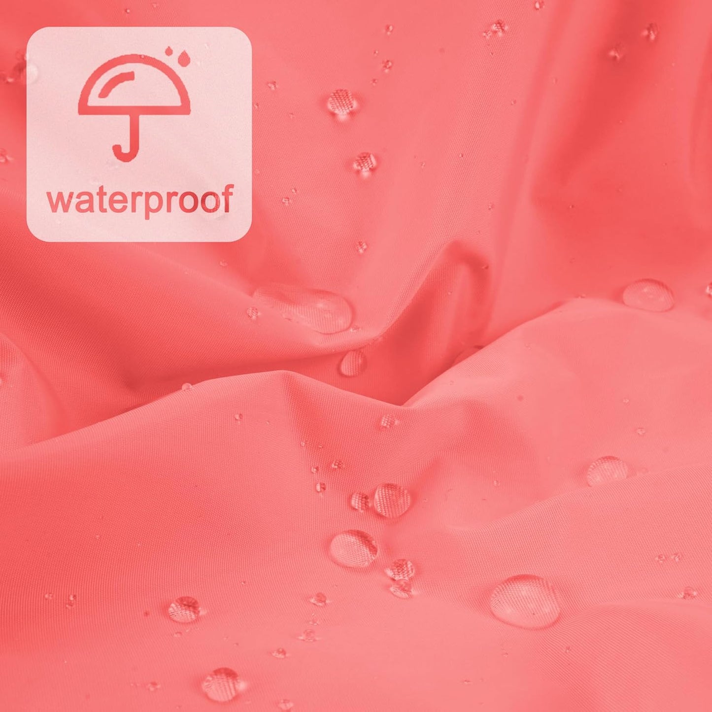 Reusable Shower Cap for Women, Large Waterproof Shower Essentials Bonnet Washable Elastic Band Bath Hair Wrap Hat for Long Hair, Braids(Orange Pink)