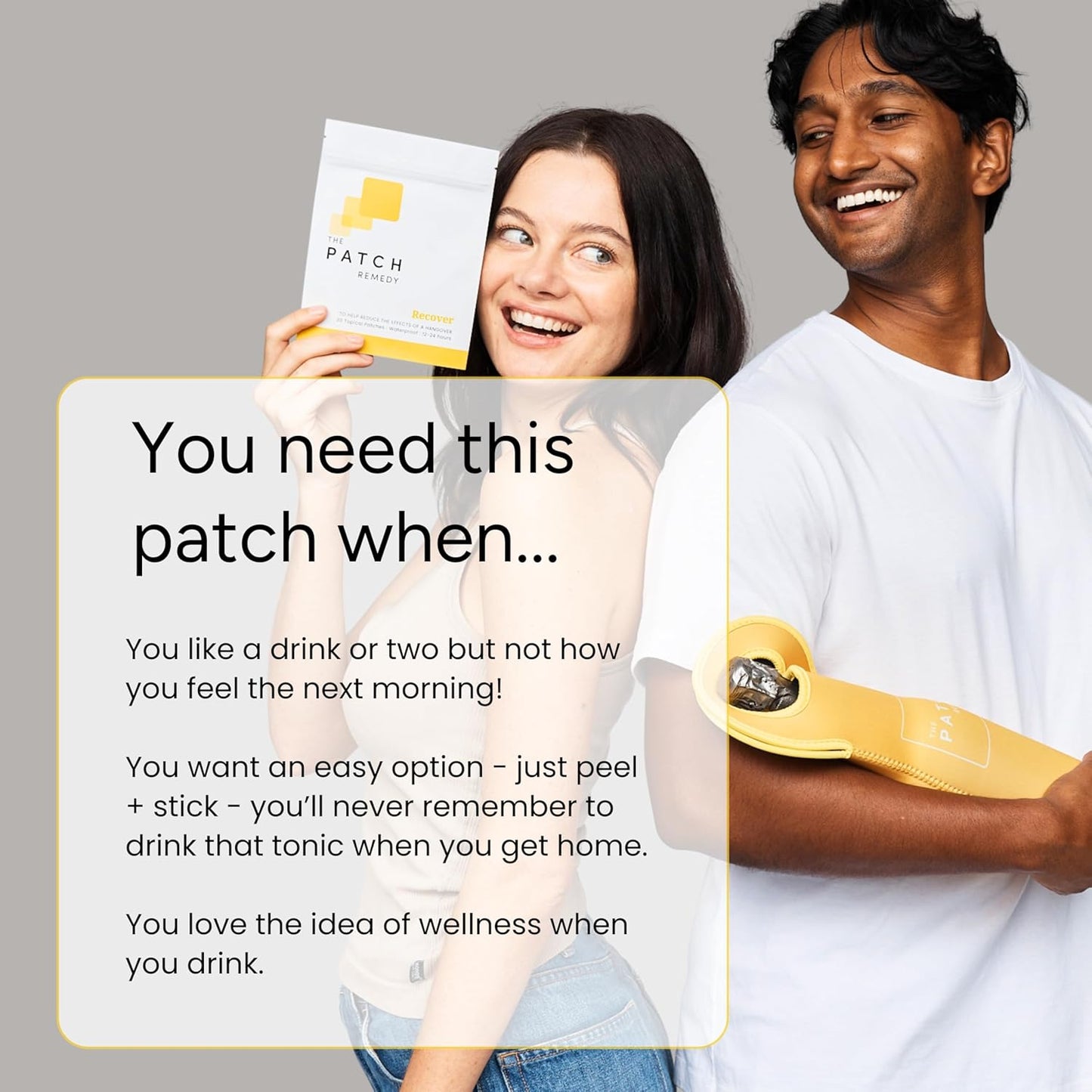 Recover Patch | Glutathione, Milk Thistle, NAC, Ginger, Ginseng & Prickly Pear | 30 Patches