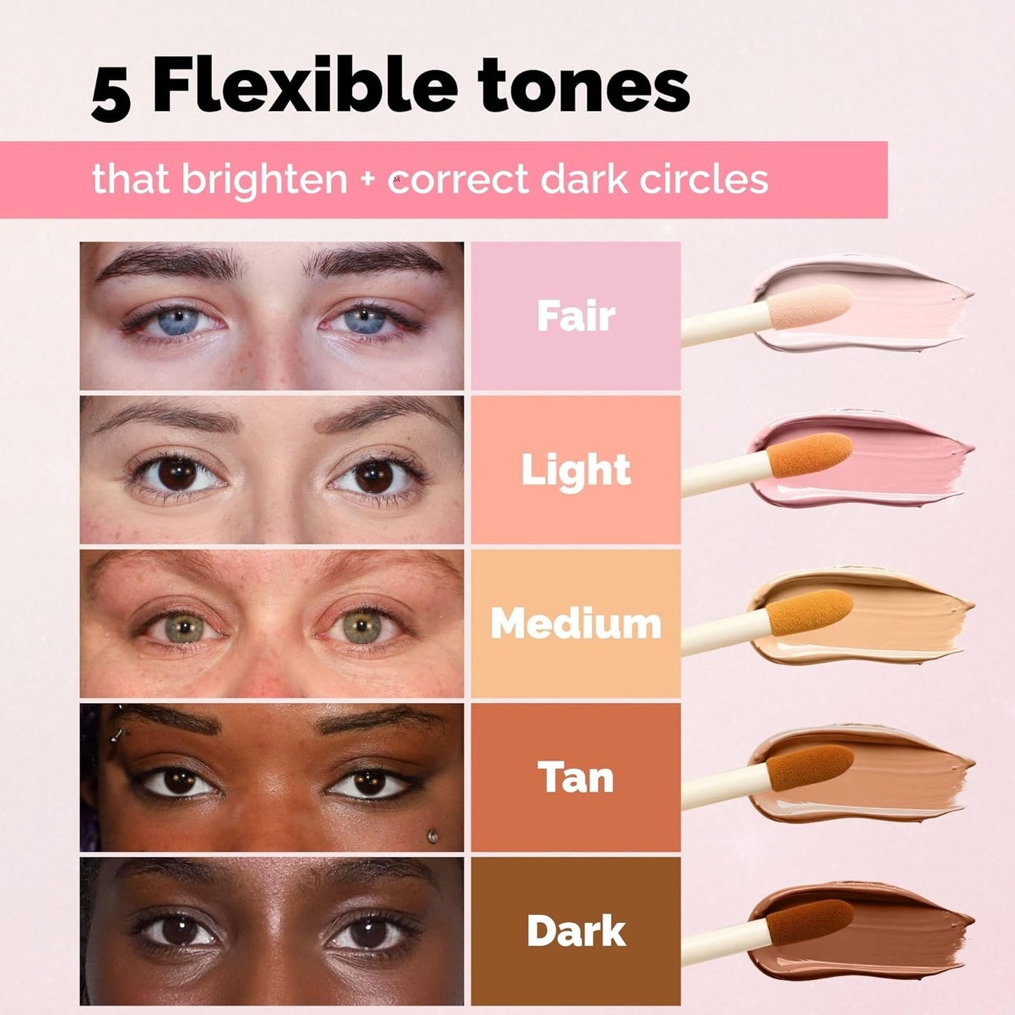 Elizabeth Mott Thank Me Later Under Eye Brightener & Primer – Hydrating Color Corrector for Dark Circles – Lightweight Concealer Base for Mature Skin, Fair Shade 5ml