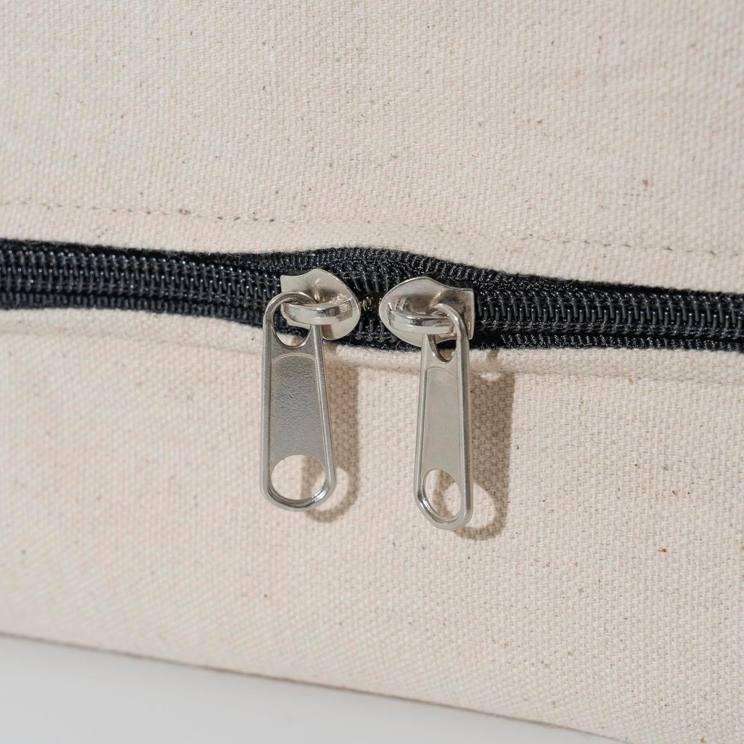 Clothes Storage Bags - 100% Cotton Canvas Sweater Storage Bags with Zipper - Reusable, Washable, Breathable, and Moth Proof Garment Bags - Convenient and Easy to Carry and Organize (2 Bags)