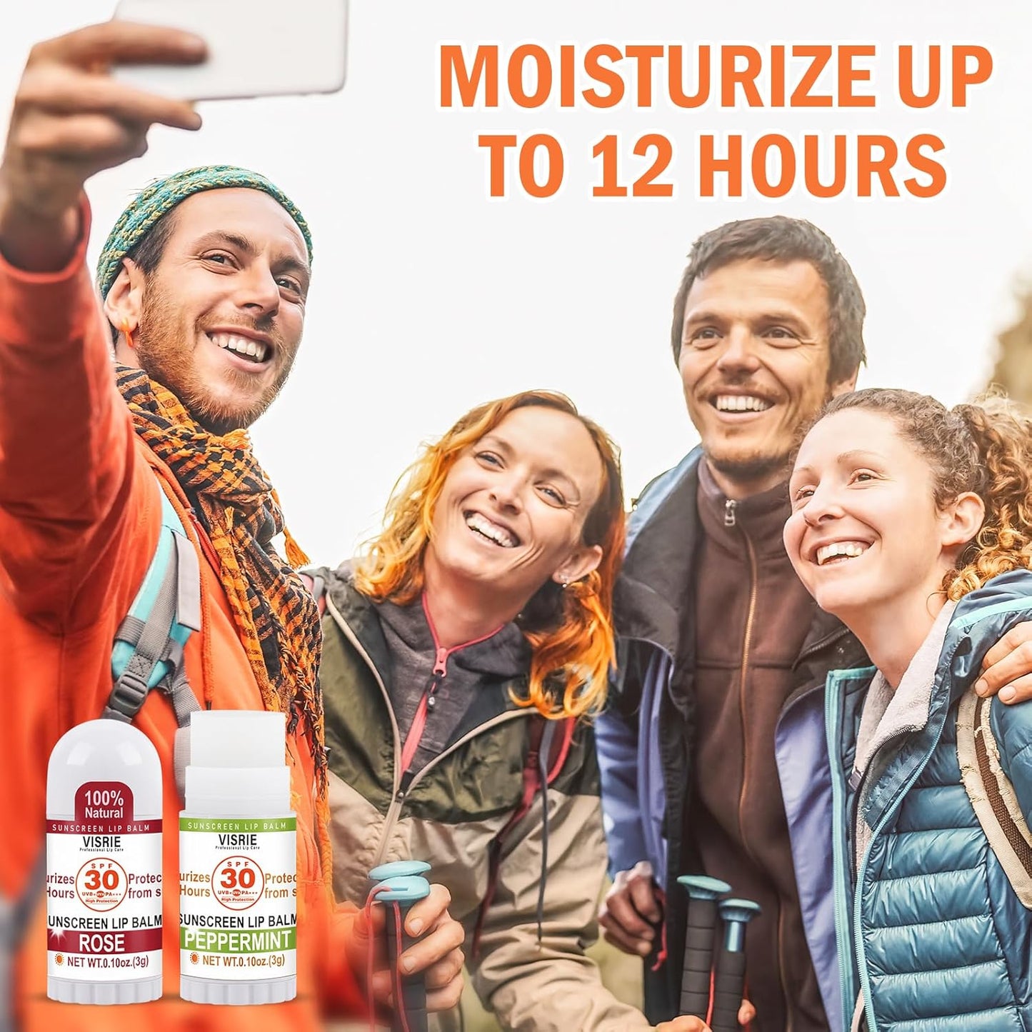 SPF 30 Mini Sunscreen Lip Balm, SPF Lip Balm Bulk 40 Count, Travel Sunscreen with Vitamin E and Coconut Oil- 10 Flavors