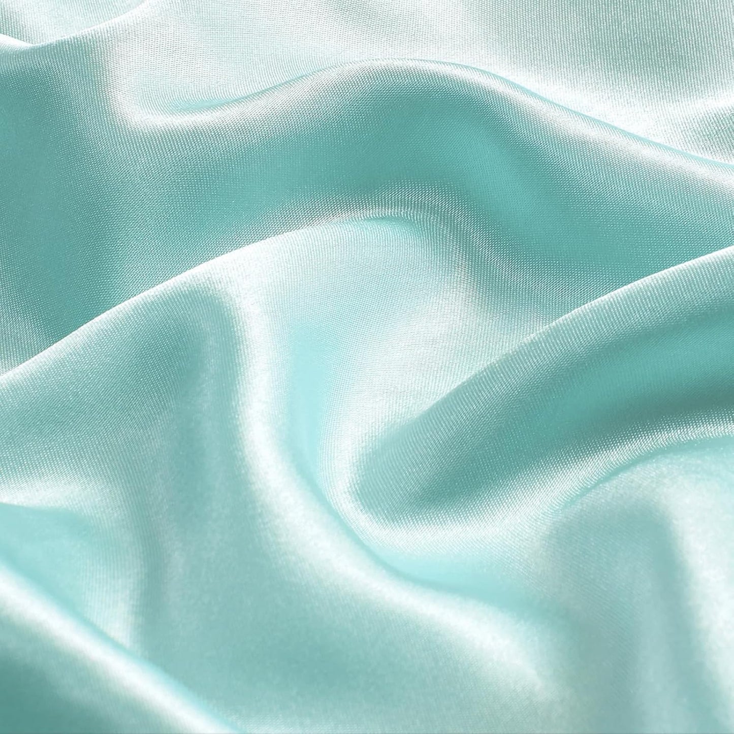 BEDELITE Satin Body Pillow Cover 2 Pack, Super Soft and Cooling Body Pillow Pillowcase for Hair and Skin, Breathable Silky Full Long Pillowcase Cover(20"x54", Blue Grey)