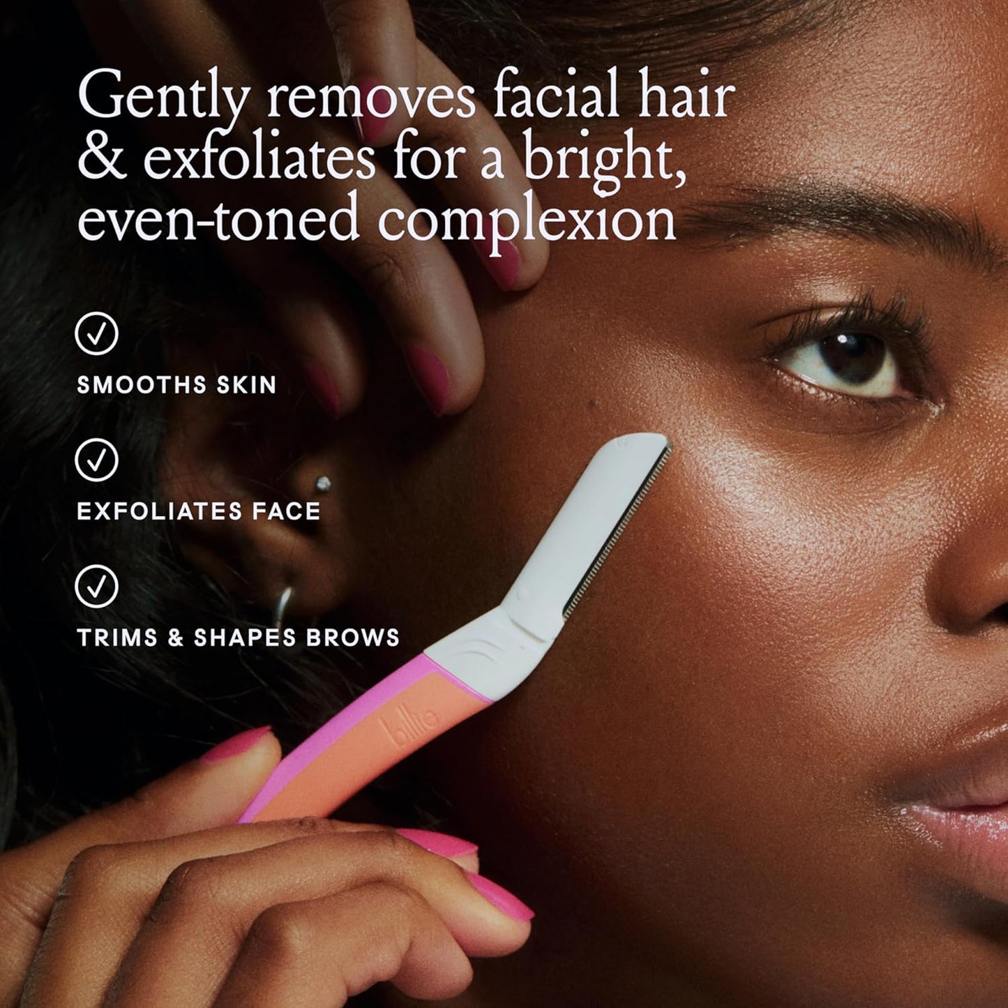 Billie - Dermaplane Refill Blades - Stainless Steel Blades with Safety Micro-guards - Nickel-free - Gently Exfoliates Skin - 3 count