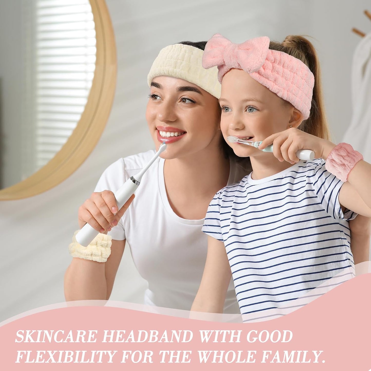 9 Pieces Skincare Headband for Washing Face,Spa Headband and Wristband Set for Women,Women Teen Girls Facial Hairbands for Washing Face, Makeup, Sports, Yoga