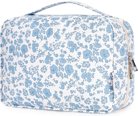 Narwey Small Hanging Travel Toiletry Bag for Women, Travel Bag for Toiletries, Makeup Bag Organizer Cosmetic Bags Make Up Bags for Girls