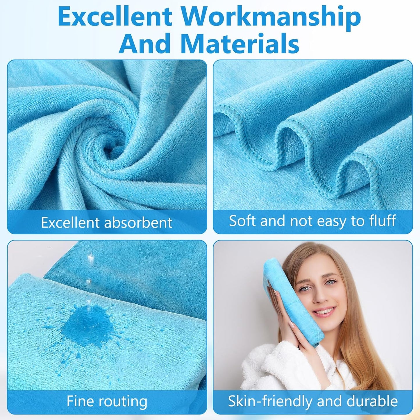 16 Pack Microfiber Bath Towels Bulk 27'' x 60'' Oversized Size Bath Towel Highly Absorbent Extra Large Soft Drying for Shower Beach Salon Winter Sport Spa Gym (Simple,Multicolor)