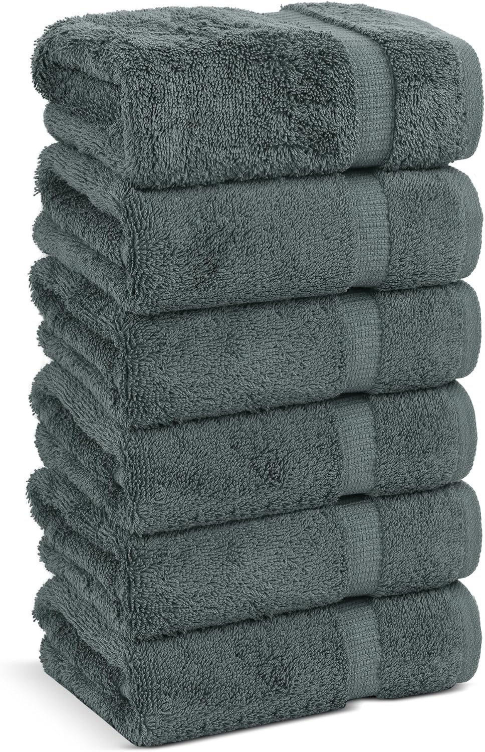 Chakir Turkish Linens | Hotel & Spa Quality 100% Cotton Premium Turkish Towels | Soft & Absorbent (6-Piece Hand Towels)
