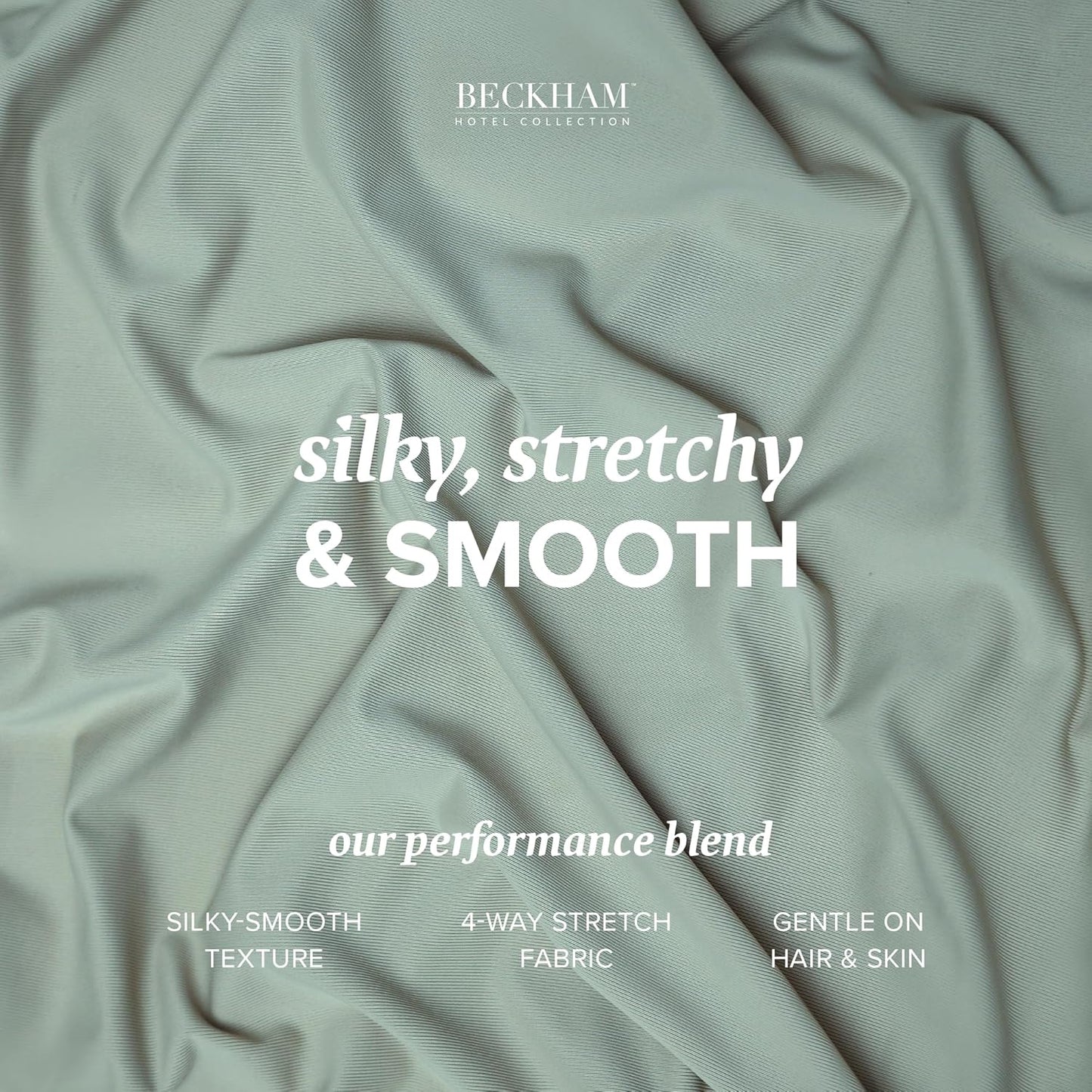 Beckham Hotel Collection Cooling Pillowcases for Hot Sleepers, King Size Set of 2, Cool Bedding, Envelop Closure, Silky Soft, Breathable, Moisture-Wicking, Gray