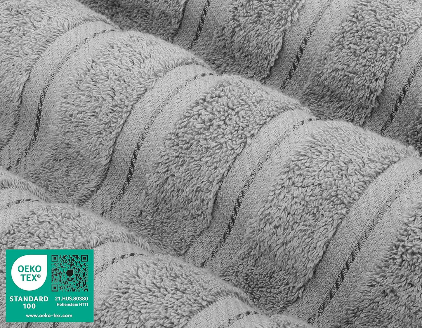 American Soft Linen 35x70 Jumbo Large Bath Towels, 600 GSM 100% Cotton Turkish Bath Sheet, Oversized Luxury Bath Towels for Bathroom Beach and Pool, Light Grey