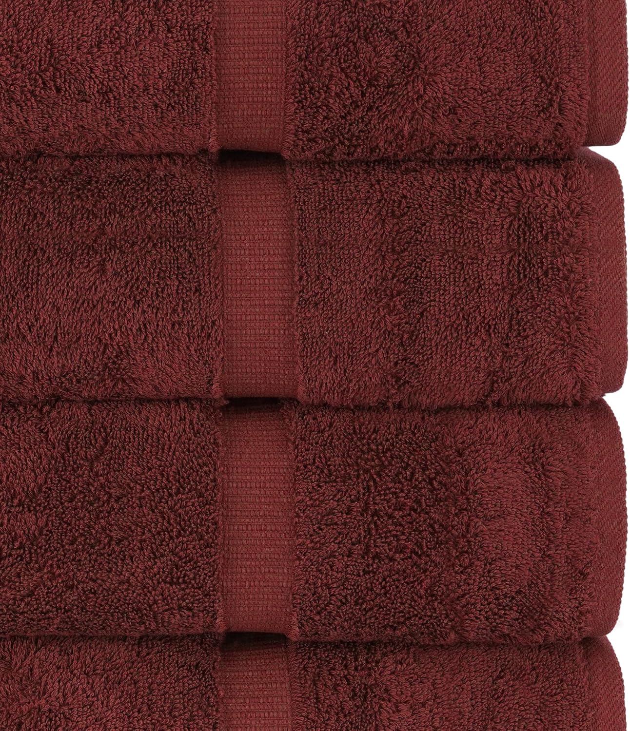 Chakir Turkish Linens | Hotel & Spa Quality 100% Cotton Premium Turkish Towels | Soft & Absorbent (8-Piece Towel Sets, Cranberry)