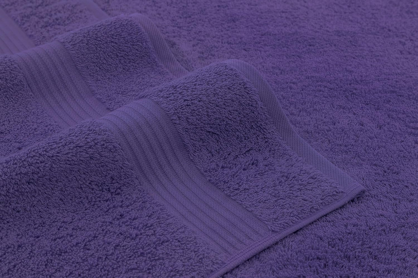 American Veteran Towel, Hand Towels for Bathroom Set of 4, 100% Cotton Turkish Hand Towel Sets, Soft Hand Face Towels, Purple Hand Towels