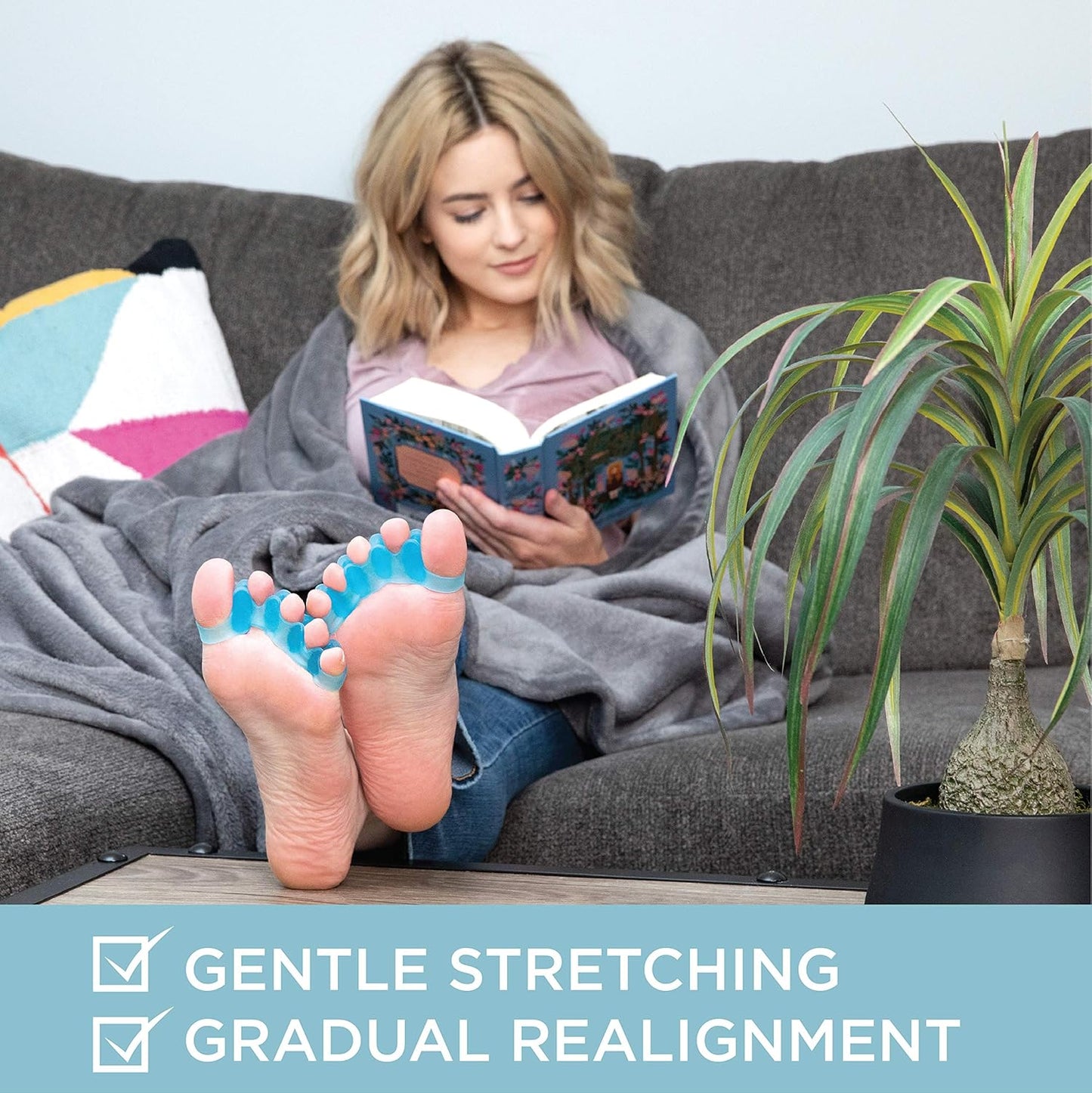 Mind Bodhi Toe Separators/Toe Spacers - For Men and Women - Correcting Bunions and Restoring Toes to Their Original Shape - Regular Size – White