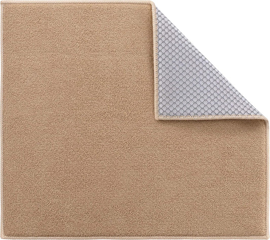 Absorbent, Reversible Microfiber Dish Drying Mat for Kitchen, 18 Inch x 24 Inch