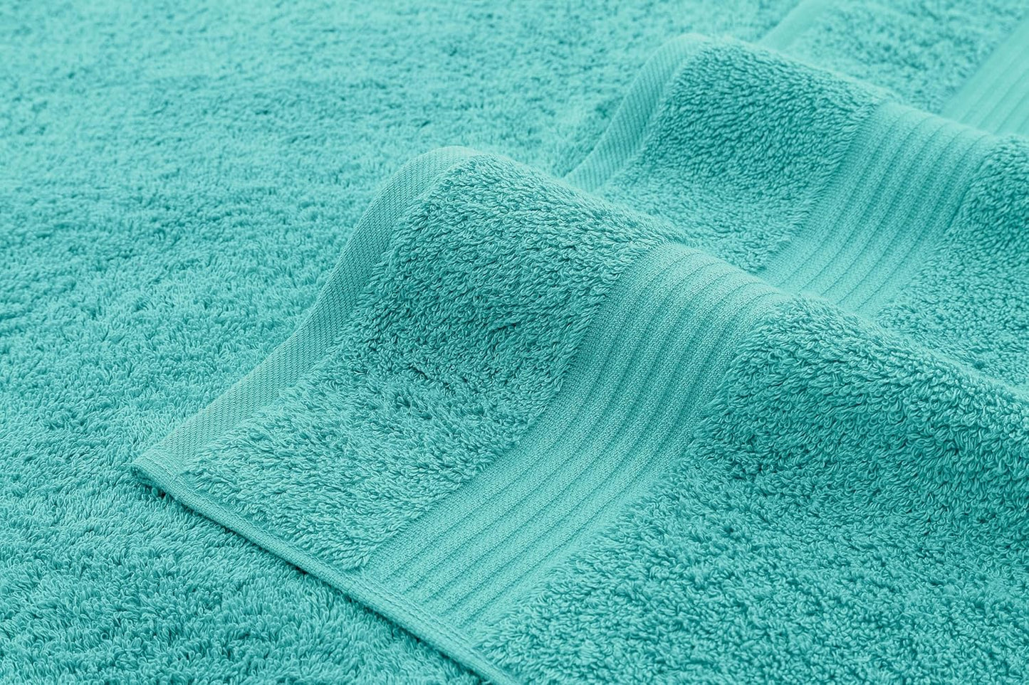 American Veteran Towel, Hand Towels for Bathroom Set of 4, 100% Cotton Turkish Hand Towel Sets, Soft Hand Face Towels, Turquoise Blue Hand Towels