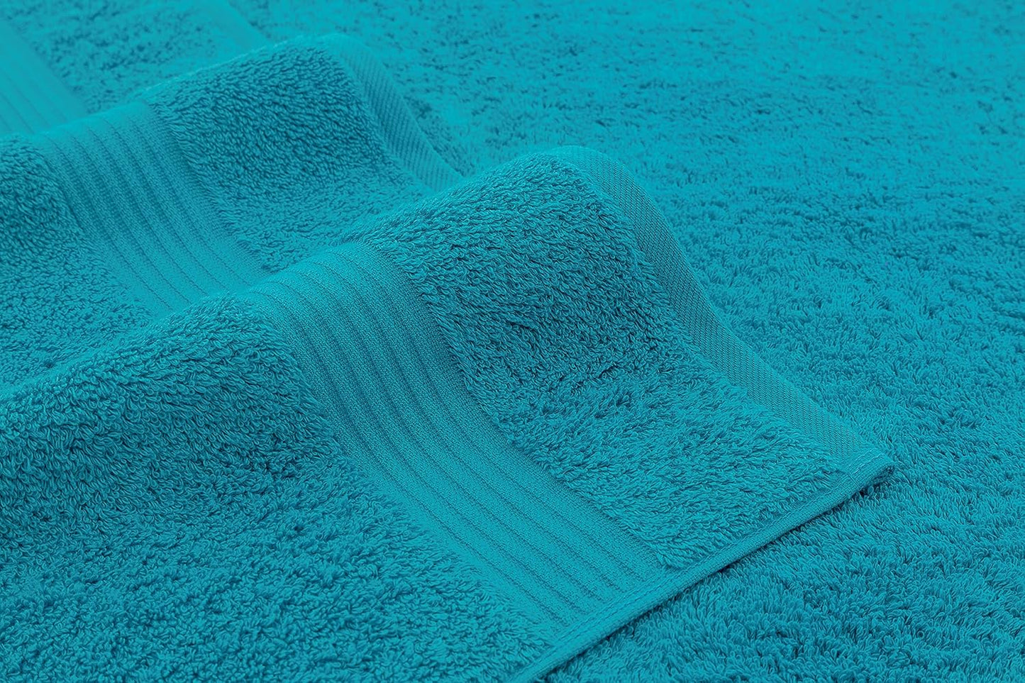 American Veteran Towel, Hand Towels for Bathroom Set of 4, 100% Cotton Turkish Hand Towel Sets, Soft Hand Face Towels, Aqua Blue Hand Towels