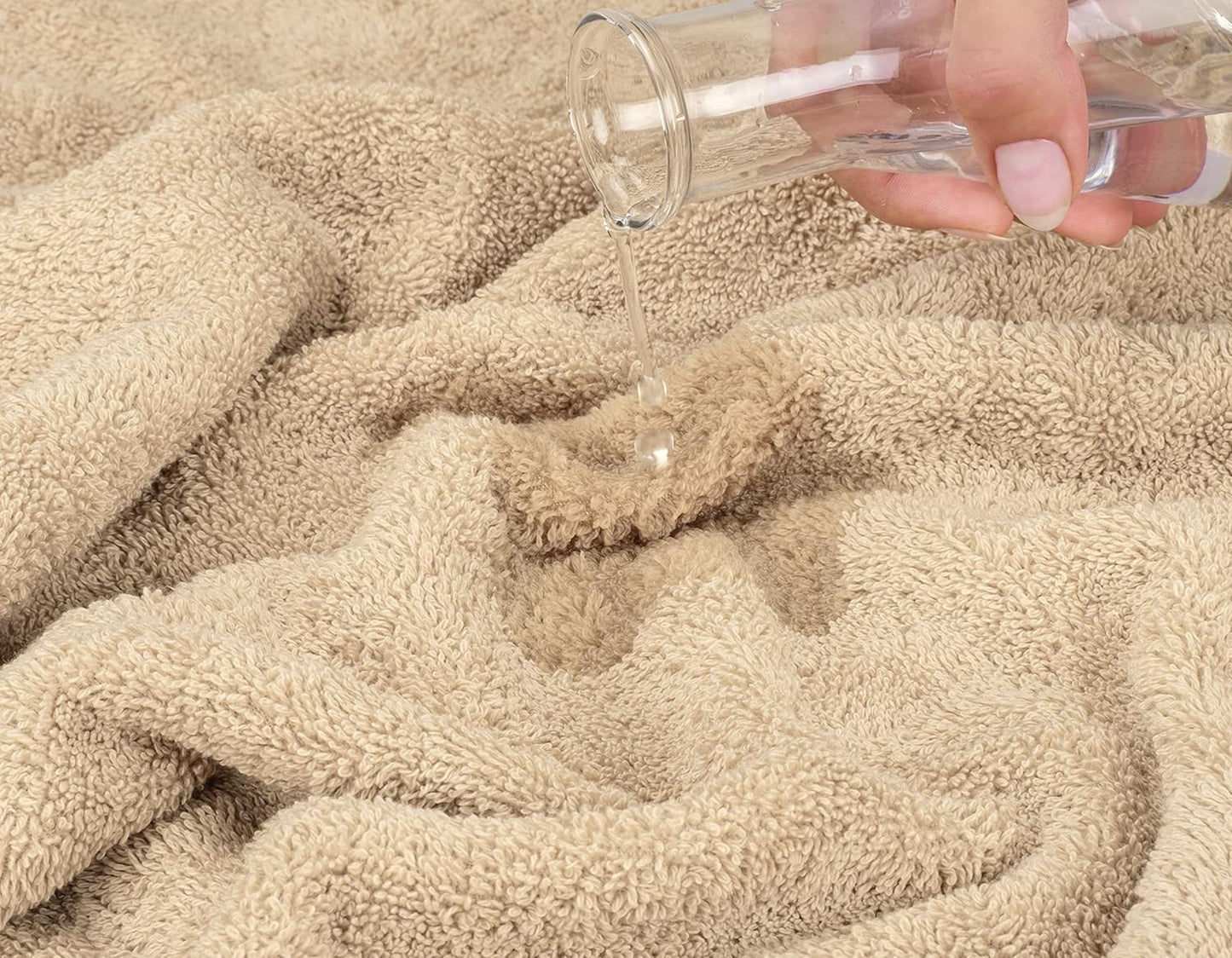 American Soft Linen Oversized Bath Sheet 40x80 Extra Large for Bathroom, 600 GSM 100% Cotton Turkish Jumbo Bathsheet Towels for Adults, Beige Bath Sheet