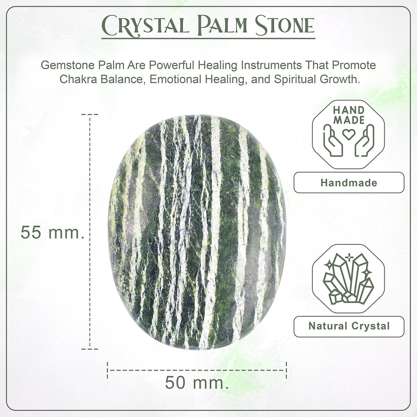 Crocon 50mm Swiss Opal Large Oval Palm Stone 900+ Carats Pocket Massage Worry Stones for Natural Body Chakra Balancing Reiki Healing Stones and Crystal Grid Healing Massage Spa Energy Crystals